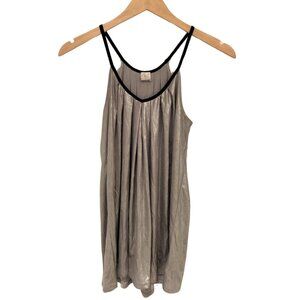 Aqua Tank Top in Shimmery Silver